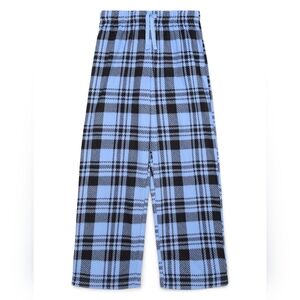 RESTOCKING THIS WEEK🛑Nwt Holiday Time Girls Plaid Blue & Black PJ Pants Sz M 8
